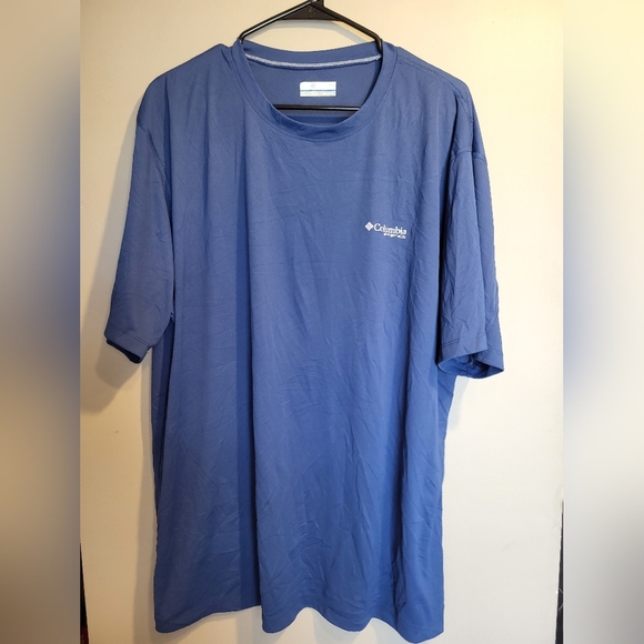Columbia Men's Short Sleeve Tee in Blue - Picture 2 of 5